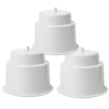 Porte-gobelets encastrables en plastique blanc (6 pièces) pour bateau ou voiture
