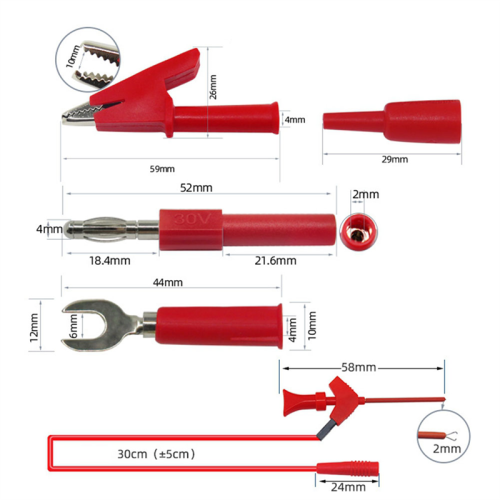 P1503E Series Universal Multimeter Probe Test Leads Kit 2