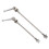 Titanium Quick Release Bicycle Skewers for Road Bike,Silver 4