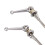 Titanium Quick Release Bicycle Skewers for Road Bike,Silver 5