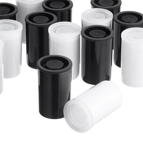 Empty Film Canister Camera Reel Container Storage Case White 2