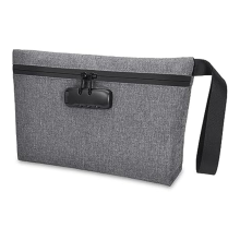 Borsa impermeabile con cerniera e lucchetto per contanti, cellulare A