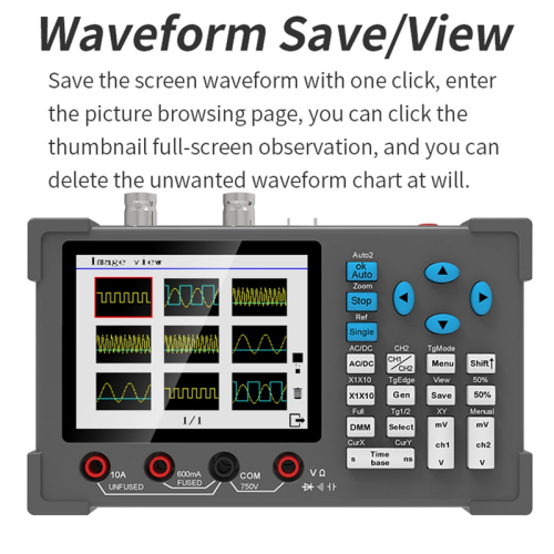 DSO3D12 3.2 In Desktop Digital Oscilloscope 120M Generator 3 in1 120M 2