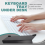 Acrylic Computer Keyboard Stand for Desk, Keyboard Riser Tilt Lift 6