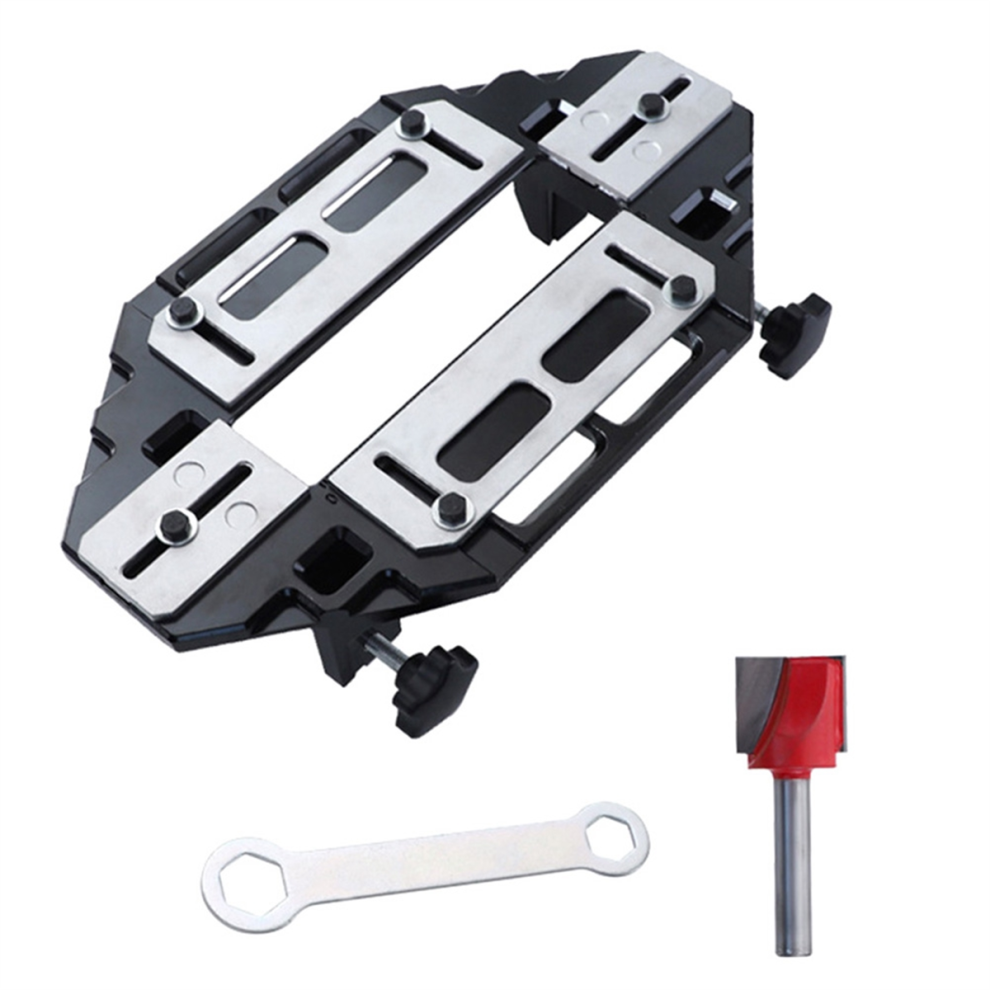 Door Hinge Jig Woodworking Hole Opener Slotting Locator For Door Lock 4853934808961
