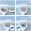 Plastic kattenbaktrainingsset, herbruikbare kattenbakmat voor puppy's, C 3