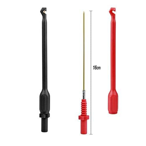 2Pcs/Set 4mm Wire Piercing Clip 10A Automotive Test Lead Kit 1