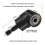 Right Angle Drill Adaptor, 4-In-1 Impact Drill Bit Extension 6