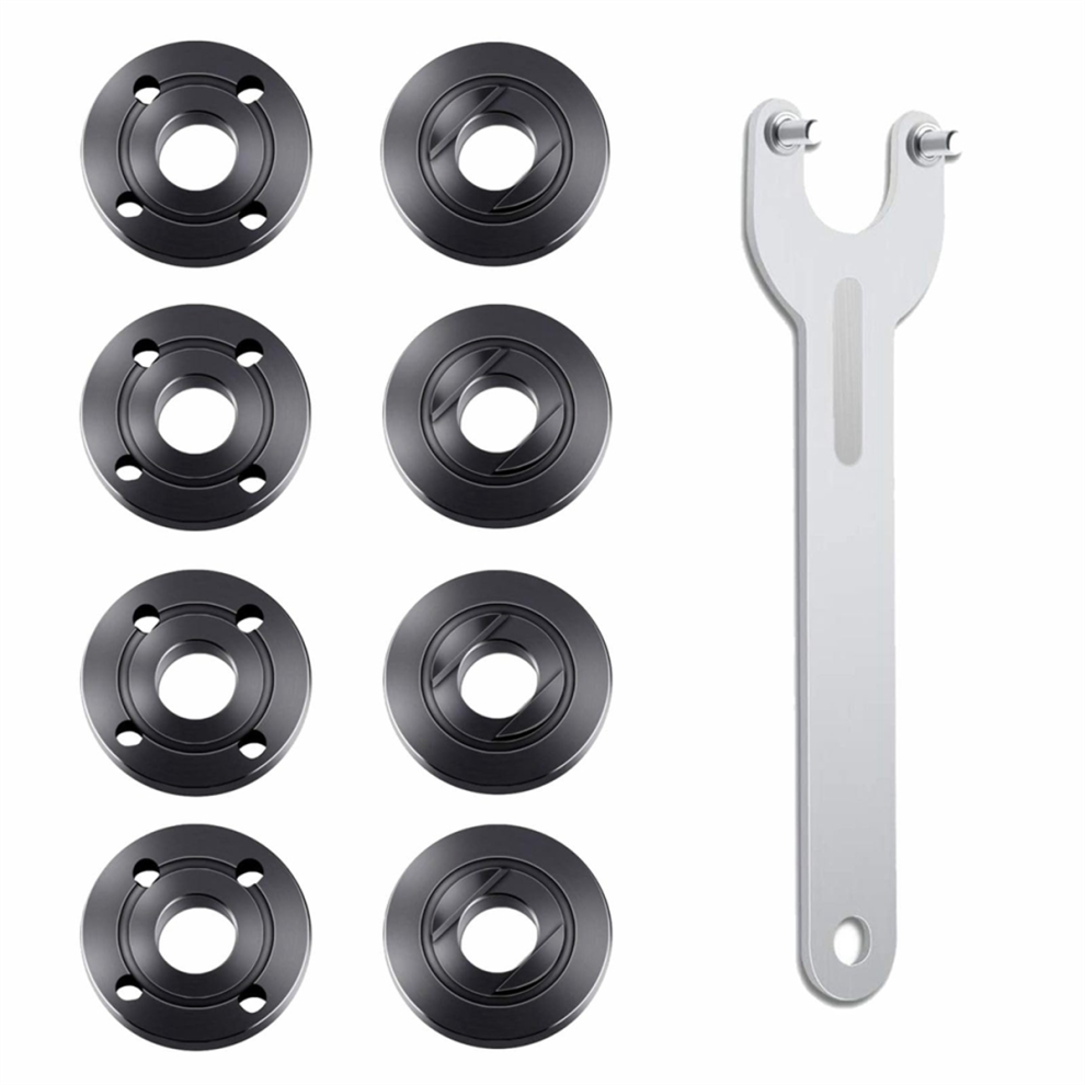 9Pcs Angle Grinder Flange Nut Angle Grinder Wrench Kit 4853934810995