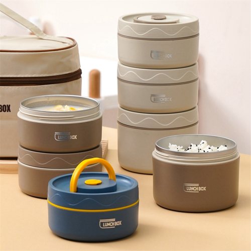 Food Warm Lunch Container, Thermal Lunch Container Brown A 2