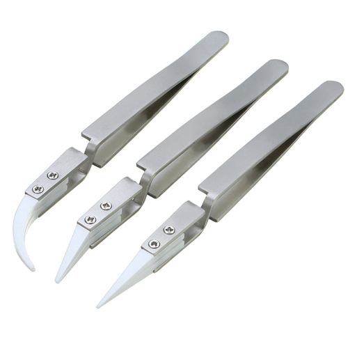 Reverse Tweezers Ceramic Tweezers Set - High-Temperature 2