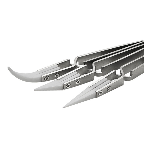 Reverse Tweezers Ceramic Tweezers Set - High-Temperature 1