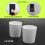 Dispenser per collutorio per bagno, 18,26 oz (540 ml) con bicchieri, nero 7