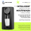 Dispenser per collutorio per bagno, 18,26 oz (540 ml) con bicchieri, nero 4