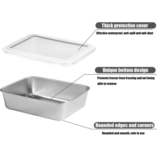 RVS containers voor voedselopslag, voedselopslag bento box 1