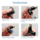 Adaptador de audio XLR de ángulo recto: enchufe macho a hembra ajustable 4