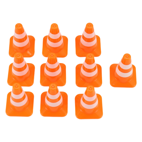 Lot de 10 mini cônes de signalisation pour enfants 1