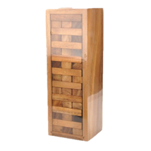Houten Tumbling Tower Spel - voor Partyspellen, voor Volwassenen en Familie,L