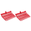 Pitchfork Head, Horse Manure Rake, for Picking Up Manure,Red,2Pcs 1