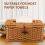 Rattan Rectangular Tissue Box Cover - Boho Decorative 5