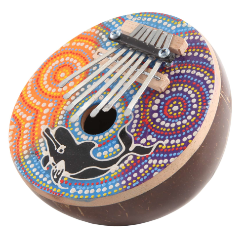 7 Key Tuneable Coconut Shell Mbira Portable Kalimba Adjustable 1