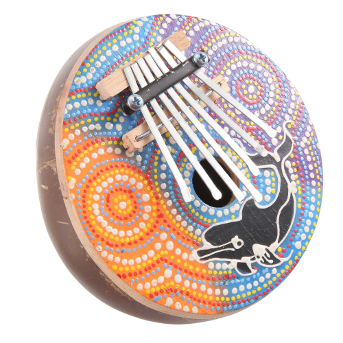 7 Key Tuneable Coconut Shell Mbira Portable Kalimba Adjustable 2