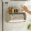 Bathroom Paper Towel Organizer Large Roll Wall Mount Holder A 3