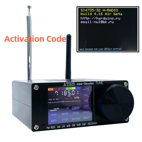4.17 Air ATS25 max-dekoder Fullbandsradiomottagare FM RDS AM LV/MV 2