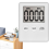 Digital kökstimer, timer, äggtimer, för arbete, 2-pack vit 3