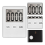 Digital kökstimer, timer, äggtimer, för arbete, 2-pack vit 4