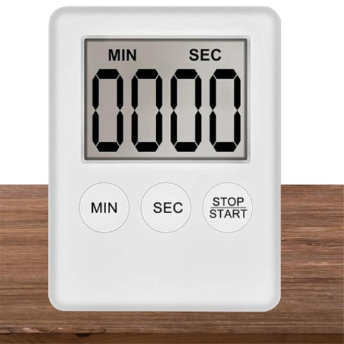 Digital kökstimer, timer, äggtimer, för arbete, 2-pack vit 1