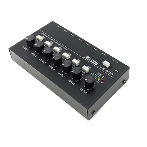 MX600 Ultra Low-Noise 6-Channel Line Mixer Stereo/Single Track Switch 2