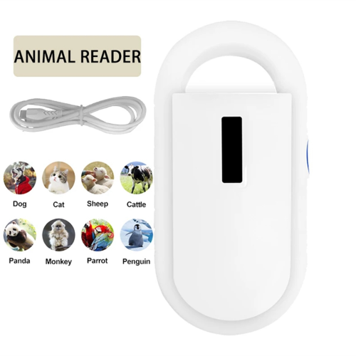 Leitor portátil de microchip de identificação digital para cães e gatos. 1