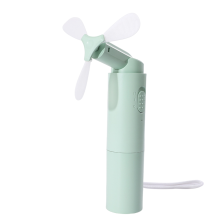 Handheld Fan Rechargeable 3000mAh USB Battery Powered light green