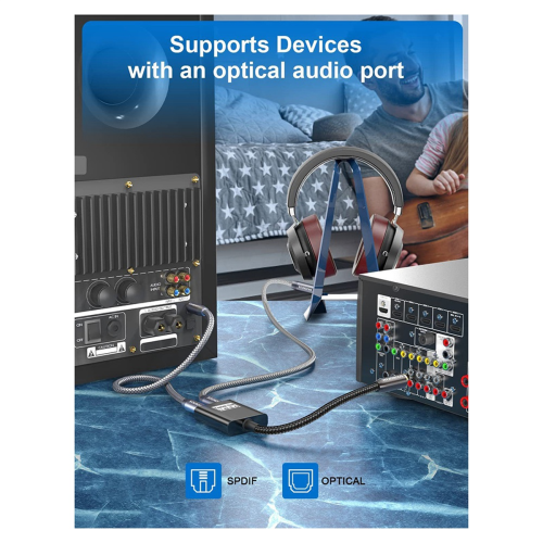 Anschlüsse TV Digital Optischer Glasfaser-Audio-Splitter-Kabeladapter 1