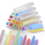 15Pcs Dustless Chalk Set with Chalkboard Eraser, Color Sidewalk Chalk 1