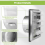 Grille de ventilation 100 mm en acier inoxydable 4