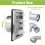 Grille de ventilation 100 mm en acier inoxydable 7