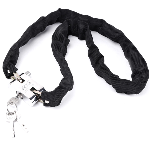Lucchetto per bici da strada antifurto in metallo da 101 cm, resistente, con chiave 2