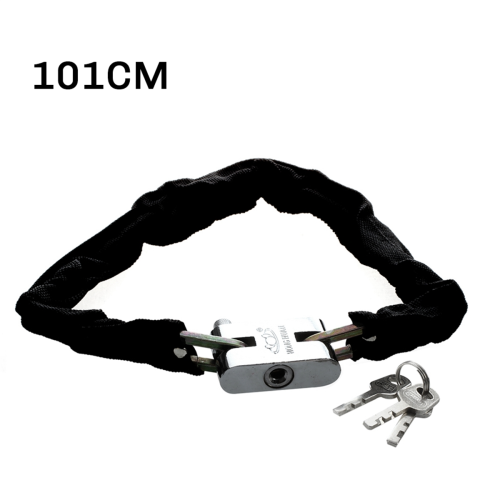Lucchetto per bici da strada antifurto in metallo da 101 cm, resistente, con chiave