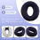Cuscino ergonomico da sdraiarsi in memory foam per salone di bellezza, blu navy 7