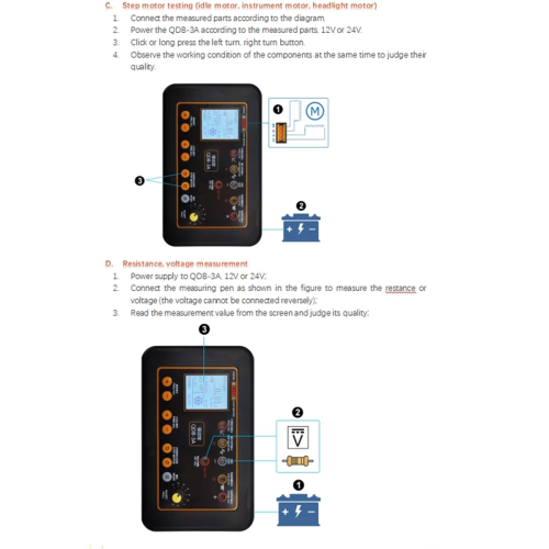 QDB-3A Auto-ontstekingsbobinetester Auto-zuurstoftester