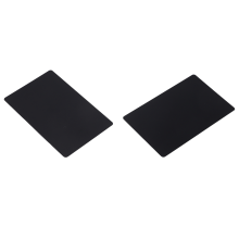 100 piezas en blanco para grabar en metal, lámina de aluminio, negro mate