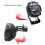 Luci frontali per e-bike 36V/48V, bici elettrica, campanello e luce impermeabile 4
