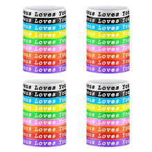 36 pezzi Braccialetti in silicone Gesù ti ama - Braccialetti colorati in gomma