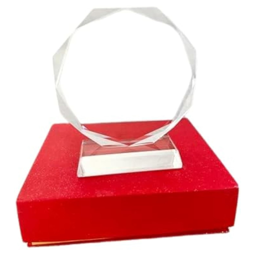 Kristallglas-Trophäe – Erinnerungsornamente zur Abschlussfeier 1