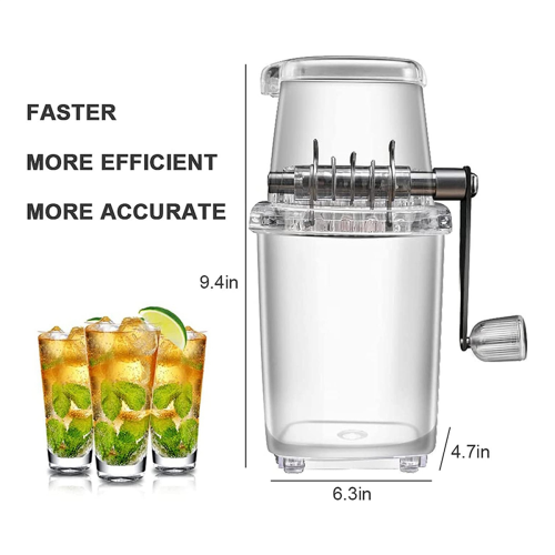 Eiscrusher-Handbuch, Rotations-Eiscrusher, Cocktailmaschine für Zuhause 2