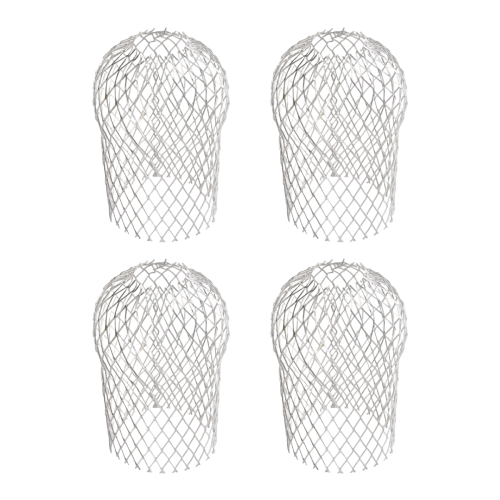 4 Pcs Gutter Downspout Guards 3.5 Inch Aluminum Leaf Filter 1