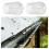 4 Pcs Gutter Downspout Guards 3.5 Inch Aluminum Leaf Filter 6
