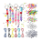 286Pcs DIY Keychain Making Craft Kits, Supplies with Alphabet Beads 1
